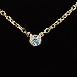 1.52 carat Real LabGrownDiamond necklace on 18k rose gold chain F/VS1 appraisal